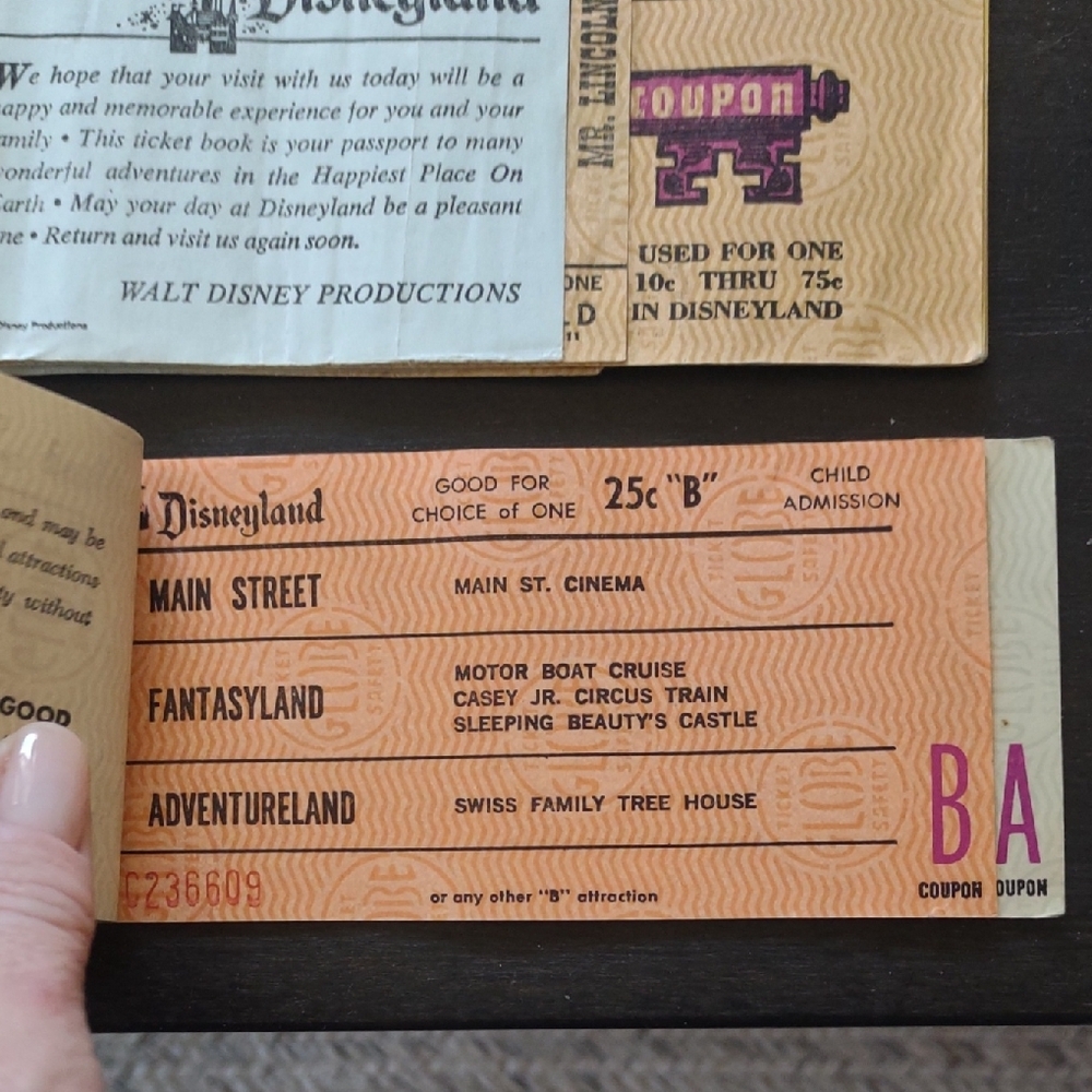 Vintage Disneyland Ticket Book - Picture 4 of 9